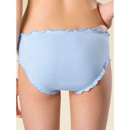 Panties for girls, height 128 cm, beige, blue, terracotta, 3 pcs-2
