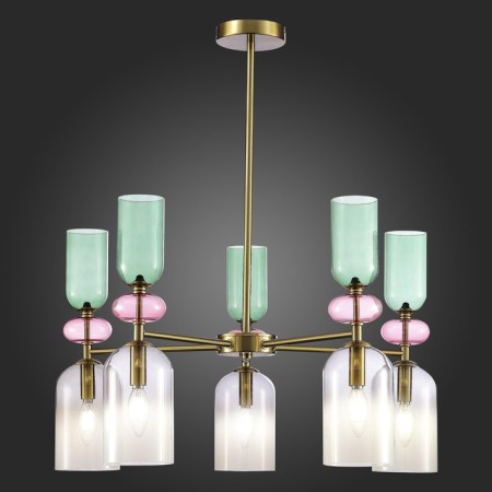 Ceiling Ceiling ST LUCE. SL2000.202.05. GEA. 5x40 watts, E14, 70x70x40 cm, golden color-2
