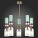 Ceiling Ceiling ST LUCE. SL2000.202.05. GEA. 5x40 watts, E14, 70x70x40 cm, golden color