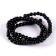 Beads made of natural stone "Black agate" set of 90 pcs., Size 1 pc. - 4 mm