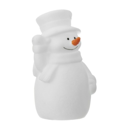 Nightnick "Snowman in a hat" LED from 3xlr44 batteries is white 7x7x12 cm-8
