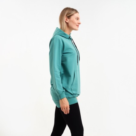 Female hoodies, menthol color, size 46-2
