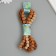 Cord with pompons "coffee" winding 2 m