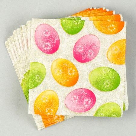 Paper Napkins "Easter eggs" 25x25 cm, set 20 pcs.