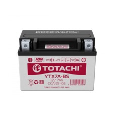 Аккумуляторная батарея Totachi MOTO YTX7A-BS, 7 Ач, прямая полярность