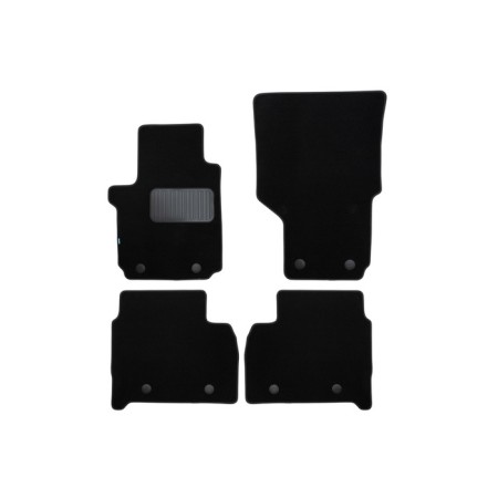 Premium salon rugs for Volkswagen Amarok, 2010-2016, 2016-, peak., 4 pcs., Textile