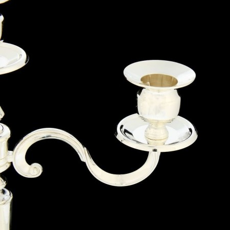 Summary Metal for 3 candles "Elegance" silver 35x31x11 cm-3