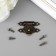 Castle metal for bronze casket + nails. set 10 pcs 2x3 cm