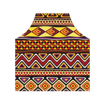 Apron kitchen with a photo print "African inspiration", adjustable, size OS-2