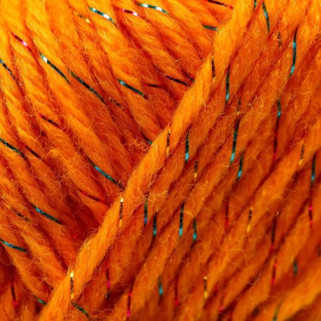Yarn 70% acrylic, 30% silk "Softy Shine" 50 g 85 m color 05 pumpkin-3