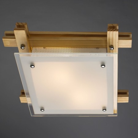 Archimede 2x60W E27 lamp brown 30x30x9 cm-1