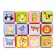 Set of colored cubes, "animals", 38 elements, 4x4 cm