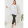 Women's tunic, size 60, white color
