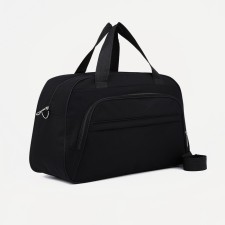 Road bag with lightning, external pocket, long belt, black color