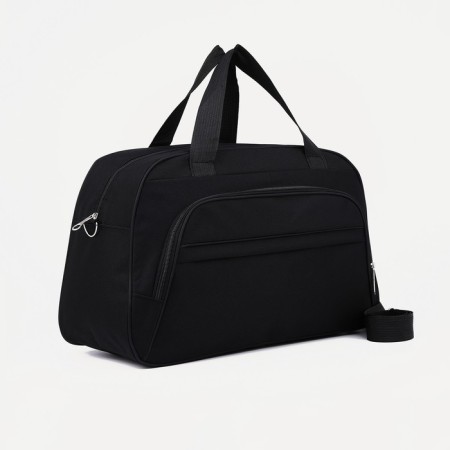 Road bag with lightning, external pocket, long belt, black color