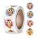 Stick Paper "Cute owl" d = 2.5 cm 500 pcs in a roll 3x6.5x6.5 cm