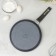 Pancake pan “granite”, d = 24 cm, plastic handle, anti -stick coating, gray color