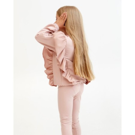 Sweatshirt for girl KAFTAN "Basic Line" size 30 (98-104), pink color-1