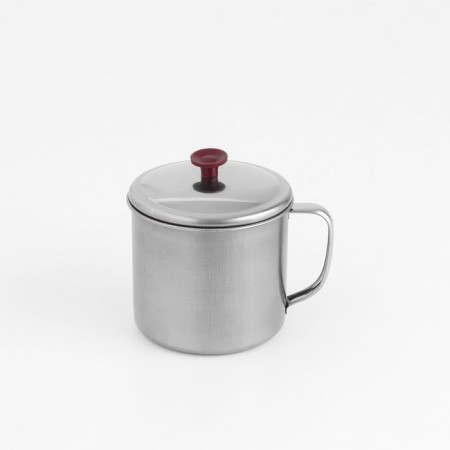 A stainless steel mug with a western lid, 520 ml, chrome color