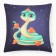Pillow Ethel "Snake with Mandarins" 40x40 cm, 100% p/e, velor