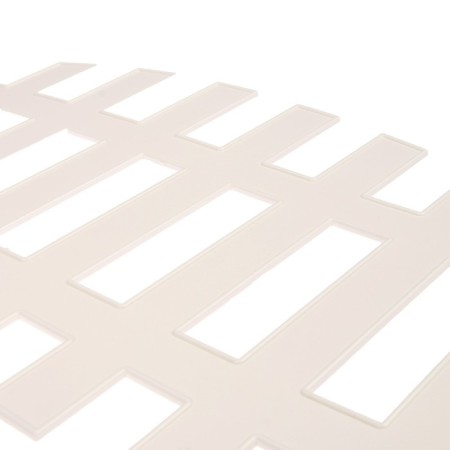 Decorative fence, 35 × 210 cm, 5 sections, plastic, white, RENESSANS, GREENGO-9