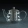 Glass teapot with metal sieve "Breeze", 600 ml