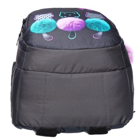 Youth backpack, 42 ​​x 31 x 13 cm, ergonomic back, Stavia "Fluffies", gray-6