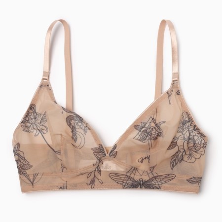 Women's bra, beige color, size 75V-4