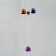 Wind Music Metal "Color Bells" 9 bells 64 cm