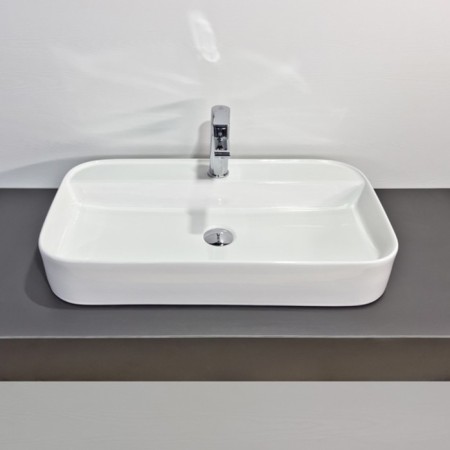 Haller shell Comforty 78574-70, rectangular, white color, 70 cm