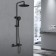 The shower system Vincea Desire VSFS-1D0TMB, thermostat, tropical shower, shower, black 10013
