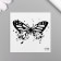 Tattoo on the body Black "Butterflies" set 5 pcs 6x6 cm