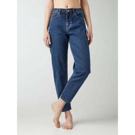 Women's jeans with a high landing CONTE ELEGANT BALLOON, size M, color MID BLUE-7