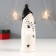 Souvenir Ceramics Light "Santa Claus, black cap, peas beard, with a lantern" 17.8x6.2x6.2 cm 762031