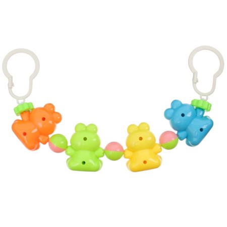 Stretching on the stroller/crib "frog", 4 toys, color mix, crush me-7