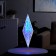LED figure "Crystal" 15 × 45 × 15 cm, plastic, 220 V, glow of white