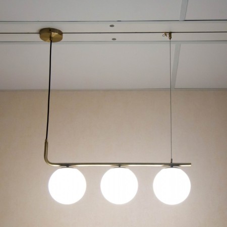 Suspended lamp Citilux "Bremen" CL112133, 60x15x30 cm, 3x40W, E27, brown color-10