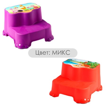 Children's stool, stand - step, mix color (pink, purple, red)-2