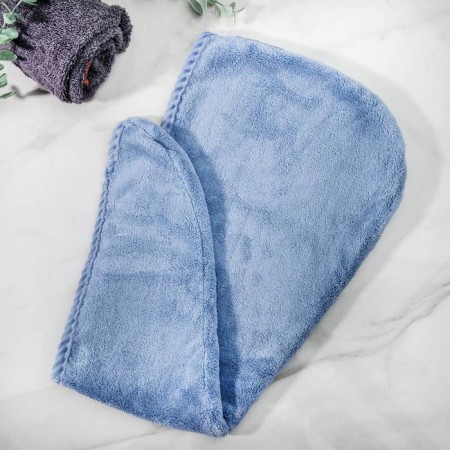 Cup with a button for drying the hair of a share, microfiber, color mix-2