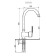 Mixer for the kitchen Ulgran quartz uq-006, color 08 Cosmos