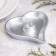 Gypsum Climber "heart", 14x2.5cm, silver