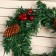 New Year's Wreath D-19 cm "Cozy fairy tale" berries of cones