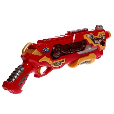 Blaster "superhero", shoots soft bullets, mix-3