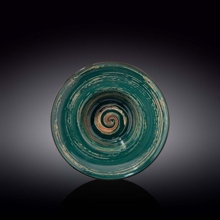 Deep plate Wilmax England Spiral, D = 22.5 cm, 1.1 l, green color