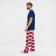 Pajama New Year's male KAFTAN "Santa Team", Blue/Red color, size 52