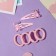 Hair set "Pink Miracle" (2 invisibility 5 cm, 4 elastic bands) Bear, pink