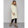 Coat insulated winter female, size 44, color light yellow
