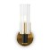 Wall lamp 40W, 1HE14, 24.7x10 cm, brass