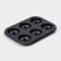 Baking uniform “Donuts”, 26.5 × 17 cm, 6 cells, anti -stick coating, black color