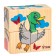 Wooden cubes "Learn animals", set of 4 pcs.